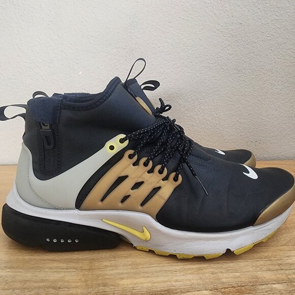 Nike Mens Air Presto Mid Utility Trainer Shoes Sneakers Black